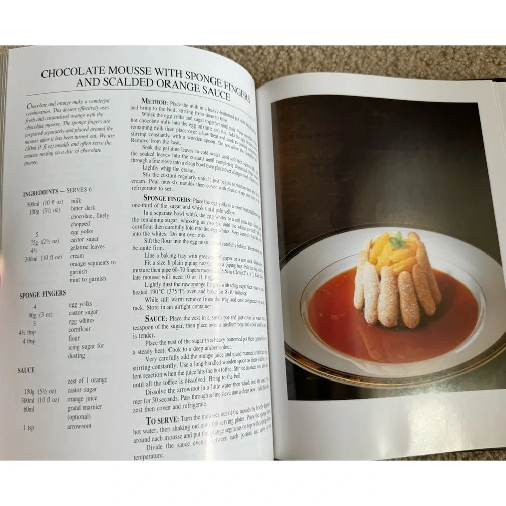 New Zealand's Huka Lodge Desserts 1993 1st Ed. HC Book‎ By Chef Greg Heffernan
